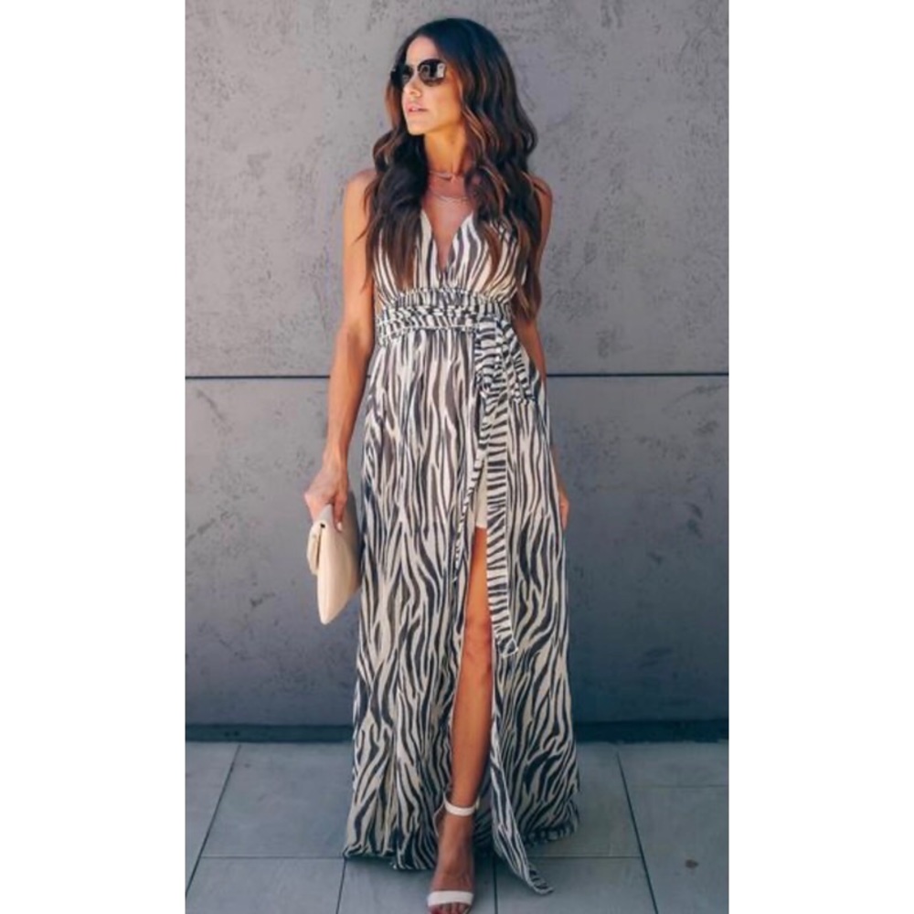 Zebra print dress